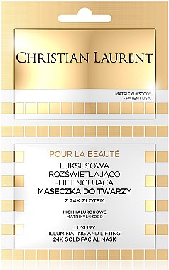 Маска-ліфтинг для обличчя - Christian Laurent Luxury Illuminating And Lifting 24K Gold Face Mask