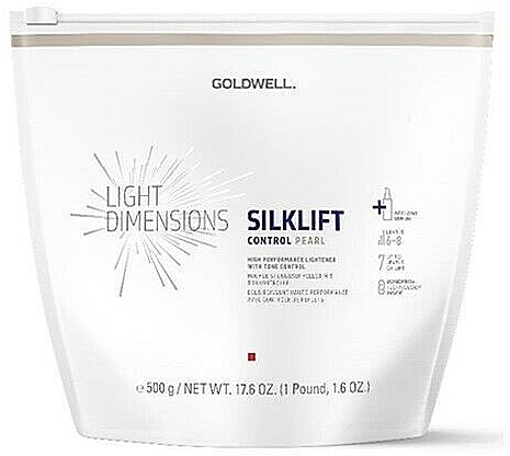 Освітлювальний порошок для волосся - Goldwell Light Dimensions SilkLift Control Pearl Level 6-8 — фото N1