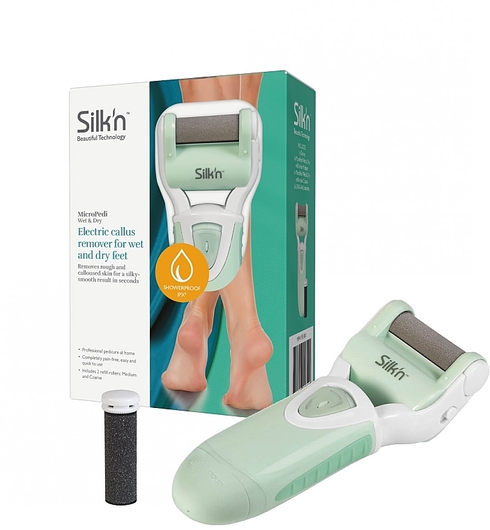 Педикюрний апарат для видалення мозолів на ногах - Silk'n MicroPedi Wet&Dry — фото N1