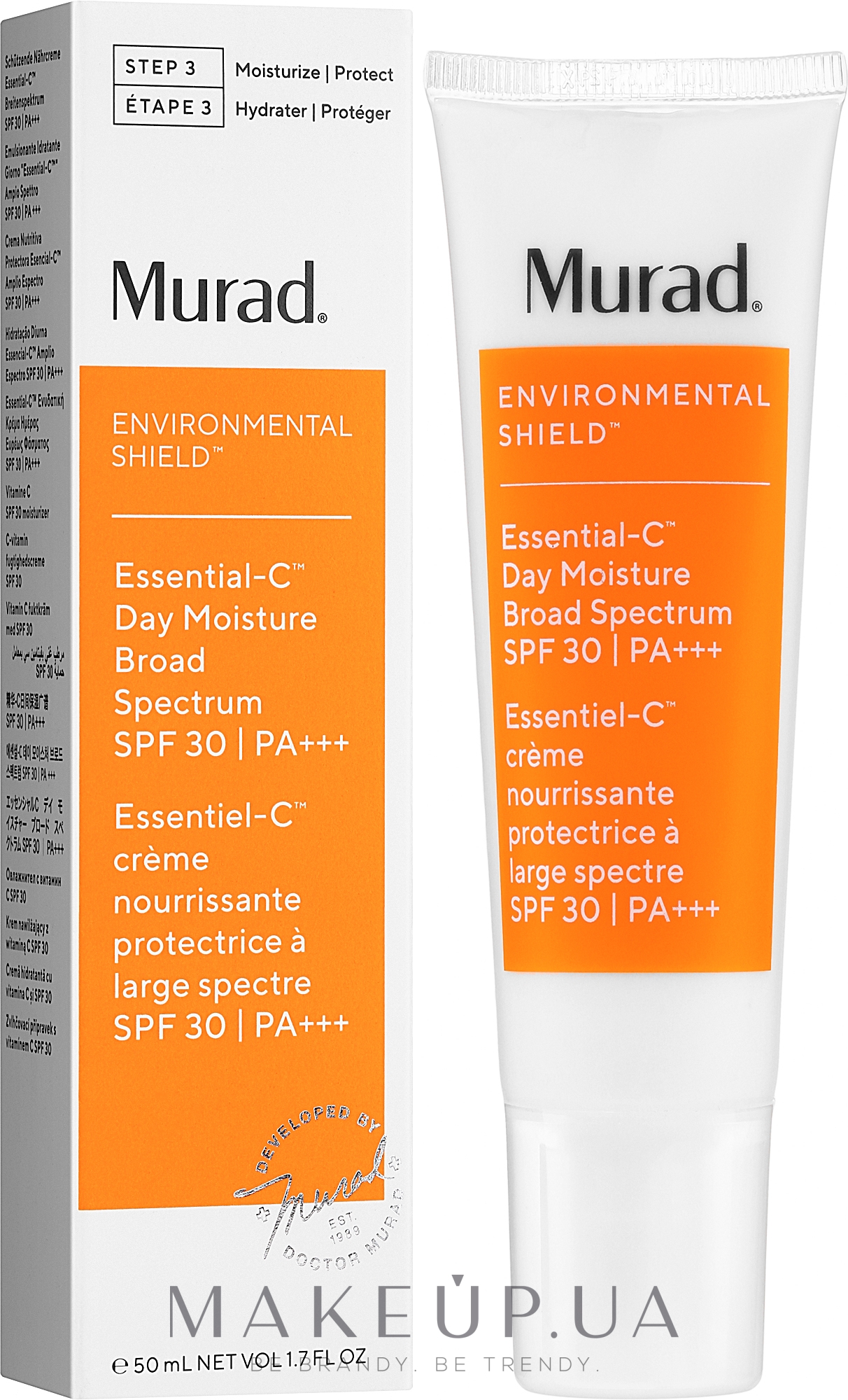 Дневной крем для лица - Murad Environmental Shield Essential-C Day Moisture Board Spectrum SPF30 PA++ — фото 50ml
