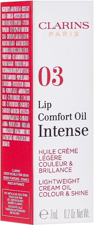 Масло-тинт для губ, кремовой консистенции - Clarins Lip Comfort Oil Intense — фото N2
