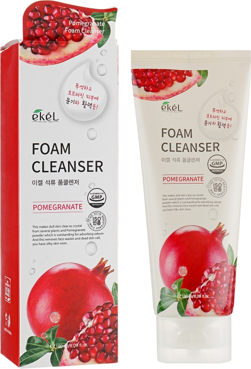 Пенка для умывания с экстрактом граната - Ekel Foam Cleanser Pomegranate — фото N4