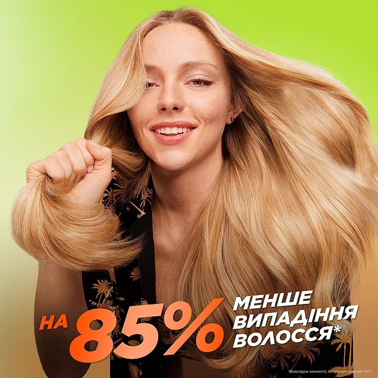Комплексний засіб 10в1 для ослабленого волосся "Ріст на повну силу" з екстрактом яблука і рослинним гліцерином - Garnier Fructis Grow Strong — фото N6