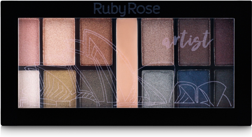 Палетка тіней для повік з праймером - Ruby Rose Mini Kit — фото N2