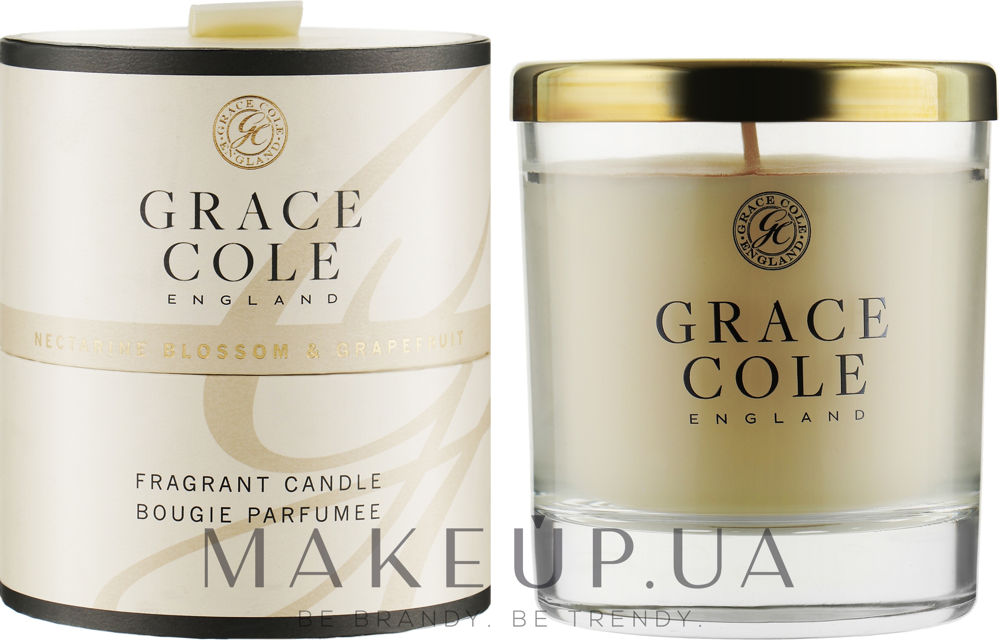Ароматизированная свеча - Grace Cole Boutique Nectarine Blossom & Grapefruit Fragrant Candle — фото 200g