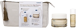 Парфумерія, косметика Набір - Korres White Pine Menopause Essentials Night Routine Set (n/cr/40ml + ser/15ml + bag)