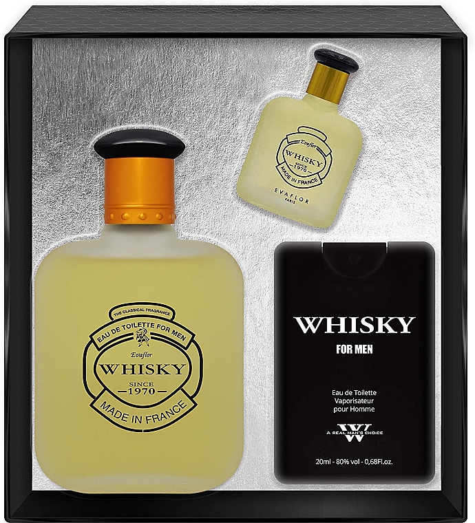 Evaflor Whisky - Набір (edt/100ml + mini/10ml + mini/20ml) — фото N1