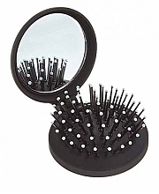 Парфумерія, косметика Компактна щітка для волосся D7, чорна - Denman D7 Compact Popper Hair Brush Black