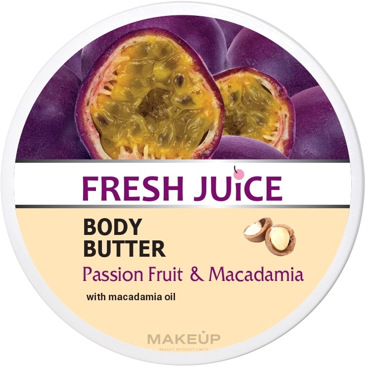 Крем-олія для тіла "Маракуя і макадамія" - Fresh Juice Passion Fruit & Macadamia — фото 225ml