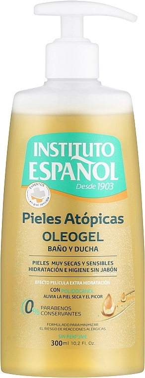 Олеогель для душу, для атопічної шкіри - Instituto Espanol Atopic Skin Bath And Shower Oleogel — фото N1