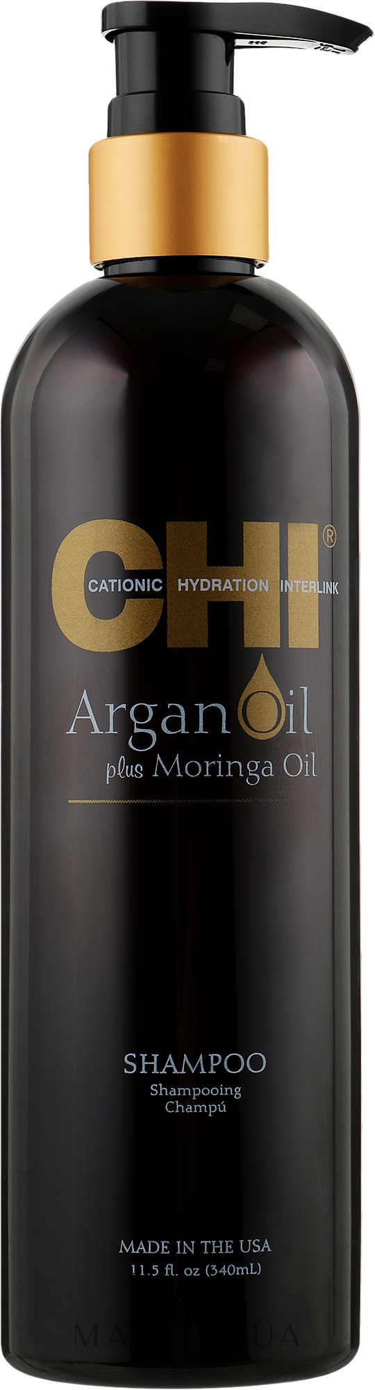 Відновлюючий шампунь - CHI Argan Oil Plus Moringa Oil Shampoo — фото 340ml