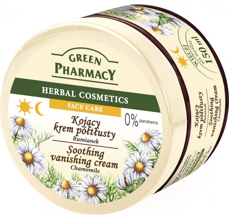 Крем для обличчя "Ромашка" - Green Pharmacy Soothing Vanishing Cream Chamomile — фото N1