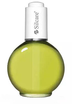 Олія для нігтів і кутикули з мушлями "Ківі" - Silcare Cuticle Oil Kiwi Deep Green — фото N1