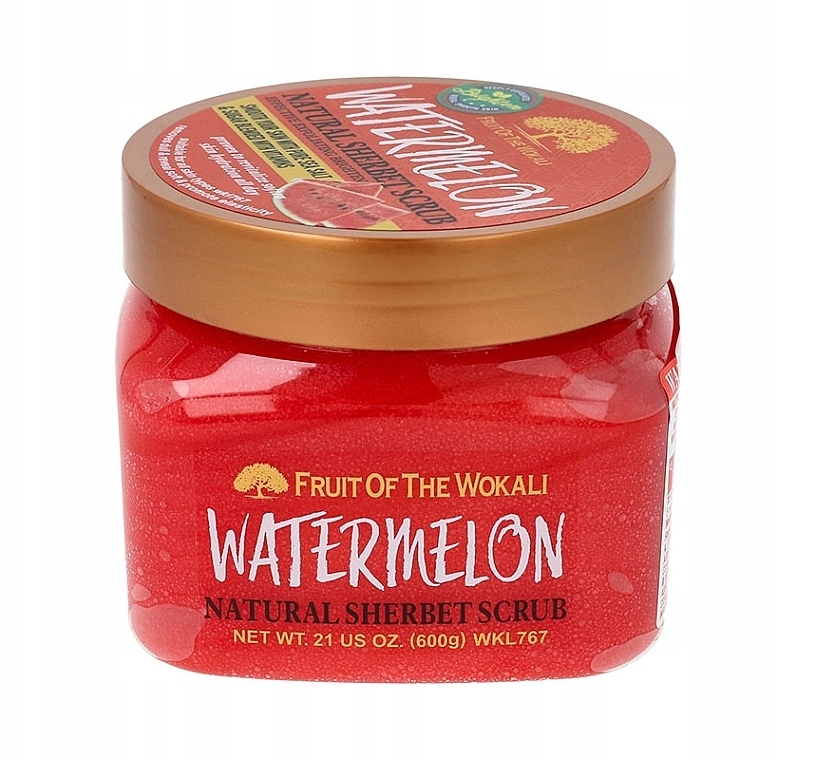Натуральний скраб-шербет "Кавун" - Wokali Natural Sherbet Scrub Watermelon — фото N1