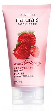 Скраб для тіла "Стигла полуниця" - Avon Naturals Body Care Moisturising Strawberry Body Scrub — фото N1