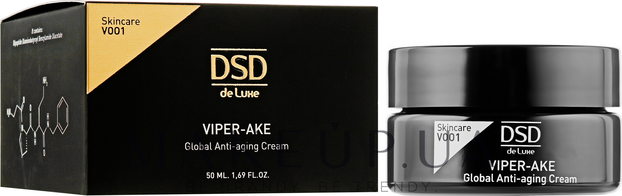 Антивіковий крем для обличчя - Divination Simone DSD De Luxe Viper-Ake Global Anti-aging Cream — фото 50ml