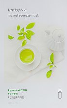 Духи, Парфюмерия, косметика Тканевая маска - Innisfree My Real Squeeze Green Tea Mask