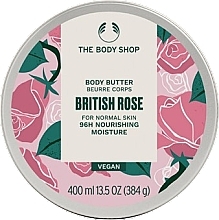 Масло для тіла "Британська троянда" - The Body Shop British Rose Body Butter 96h Nourishing Moisture — фото N3