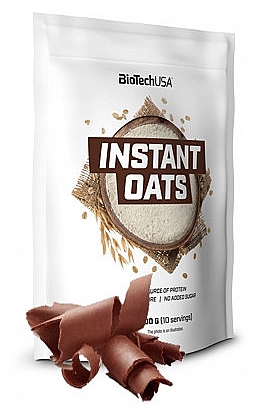 Заменитель питания "Овсяные хлопья" со вкусом шоколада - BioTech Instant Oats Chocolate — фото N1