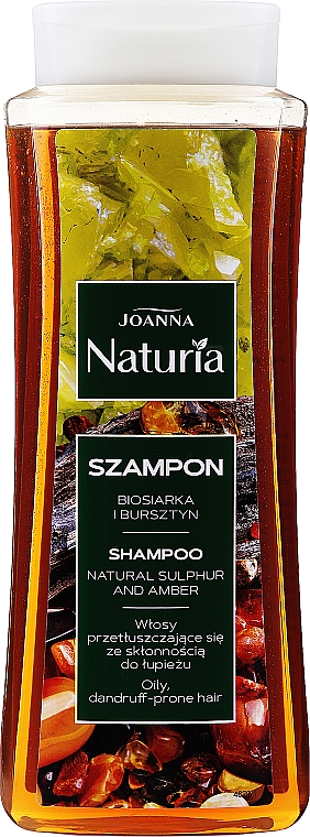 Шампунь "Янтар" проти лупи, для жирного волосся - Joanna Naturia Shampoo Natural Sulphur & Amber — фото N3