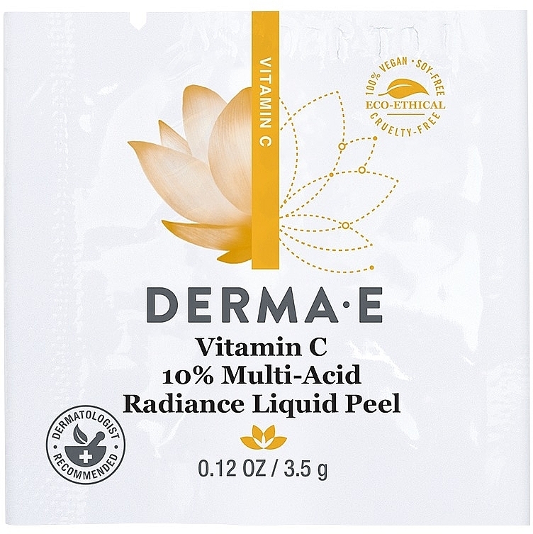 Мультикислотний рідкий пілінг з 10% вітаміном С для сяйва шкіри - erma E Vitamin C 10% Multi-Acid Radiance Liquid Peel (пробник) — фото N1