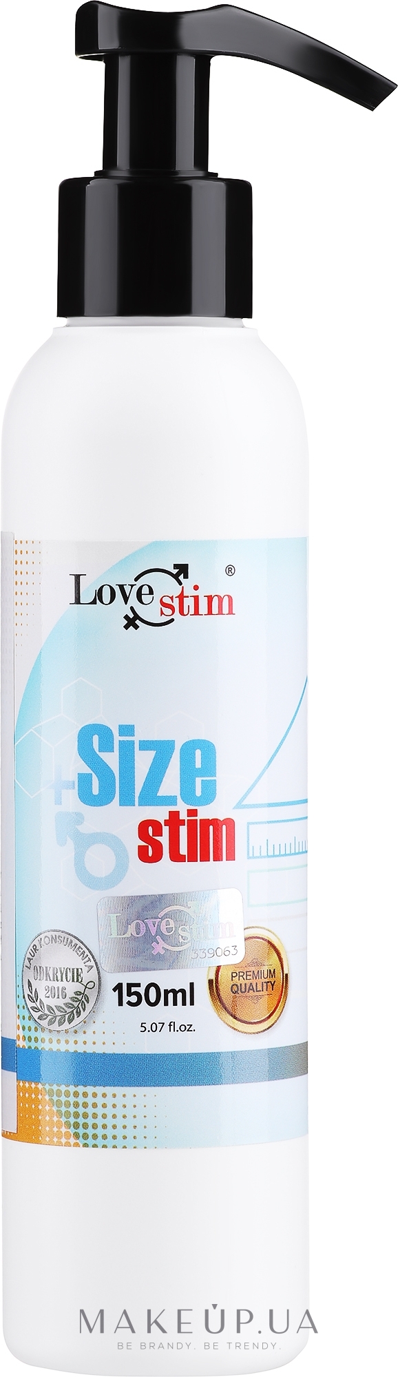 Гель для збільшення статевого члена - Love Stim +Size Stim — фото 150ml