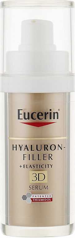 Антивікова сироватка для зрілої шкіри - Eucerin Hyaluron-Filler + Elasticity Anti-Age 3D Serum — фото N1