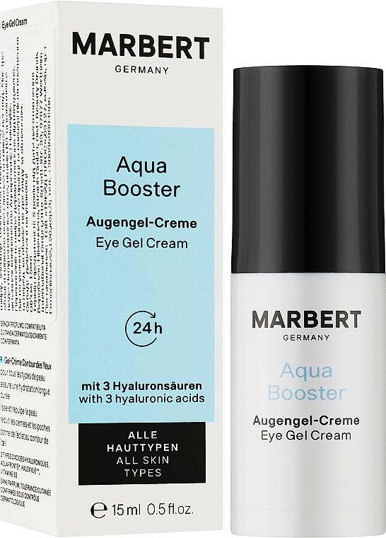 Увлажняющий крем-гель для кожи вокруг глаз - Marbert Aqua Booster Augengel-Creme — фото N2