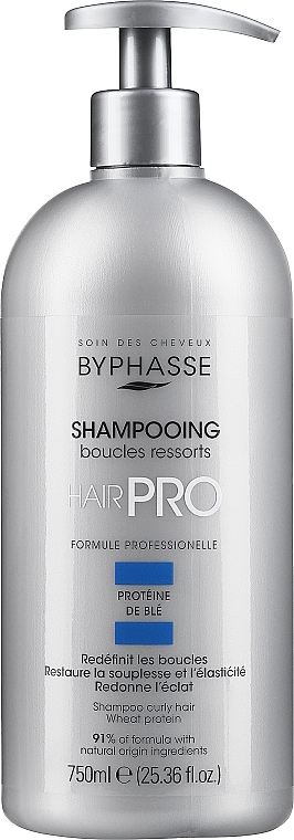 Шампунь для вьющихся волос - Byphasse Hair Pro Shampooing Boucles Ressoorts
