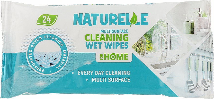 Вологі серветки для прибирання - Naturelle Cleaning Wet Wipes For Home