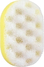 Овальная губка для ванны, желтая - Ewimark — фото N1