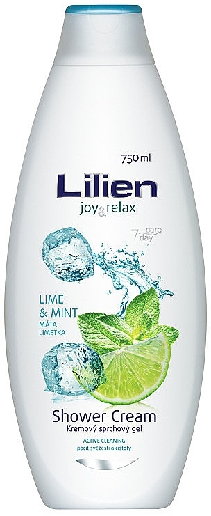 Крем-гель для душа "Лайм и мята" - Lilien Lime & Mint Shower Gel — фото N1