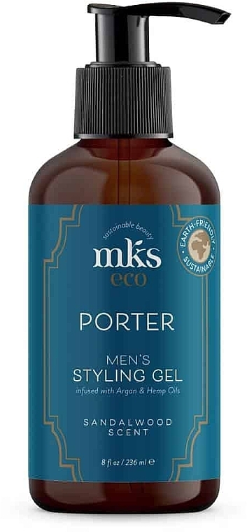 Гель для укладання волосся - MKS Eco Porter Men’s Styling Gel Sandalwood Scent — фото N1