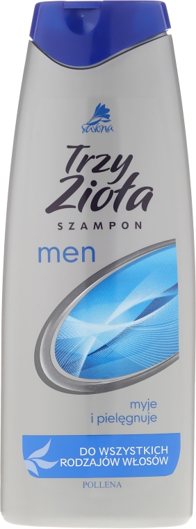 Шампунь для мужчин - Pollena Savona Three Herbs Men Shampoo — фото N1