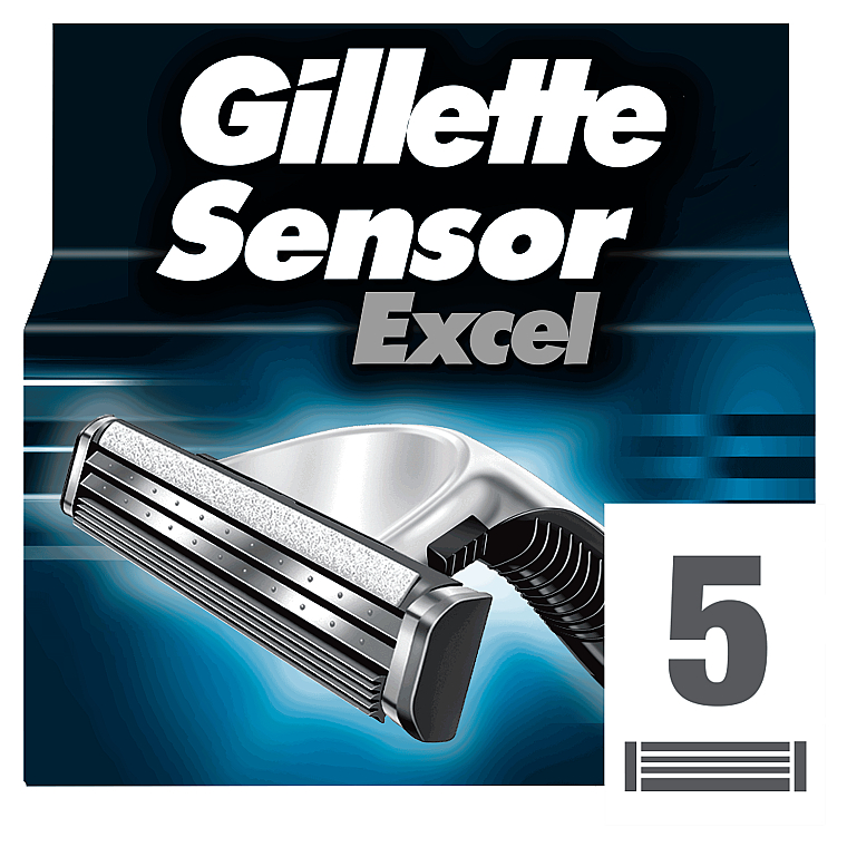 Сменные кассеты для бритья, 5 шт. - Gillette Sensor Excel — фото N2