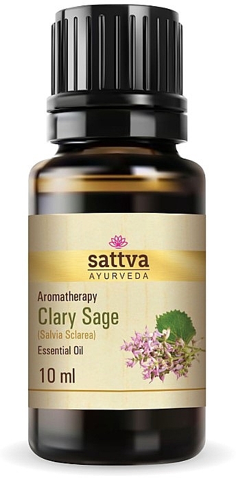 Ефірна олія "Шавлія мускатна" - Sattva Ayurveda Clary Sage Essential Oil — фото N1