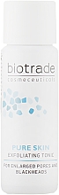 Отшелушивающий тоник-пилинг с комбинацией трех кислот: азелаиновой, гликолевой и салициловой в тревел формате - Biotrade Pure Skin Exfoliating Tonic (мини) — фото N1