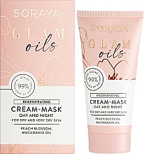 Восстанавливающая крем-маска для лица - Soraya Glam Oils Regenerating Cream-Mask — фото N2