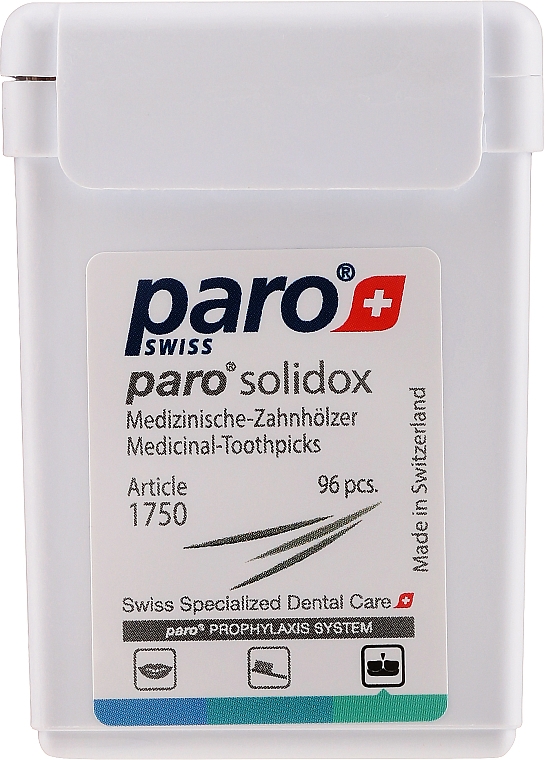 Медицинские двухсторонние зубочистки - Paro Swiss Solidox — фото N1