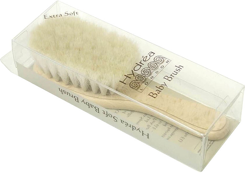 Дитяча щітка з козячою щетиною - Hydrea London Extra Soft Baby Brush With Soft Goats Hair Bristles — фото N2