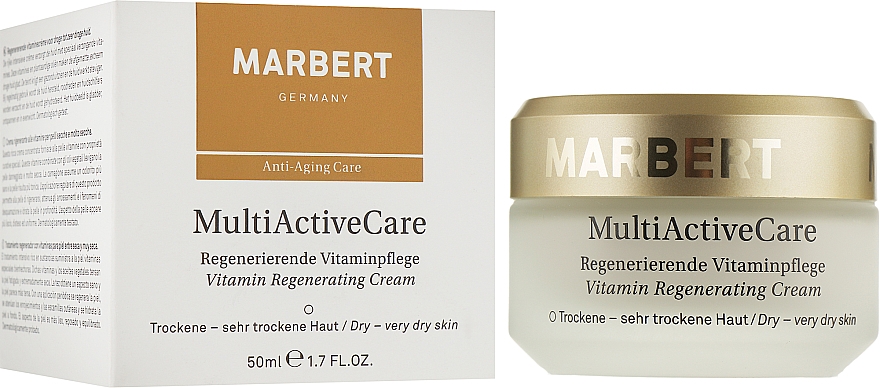 Восстанавливающий крем для сухой кожи - Marbert Multi-Active Care Vitamin Regenerating Cream — фото N2