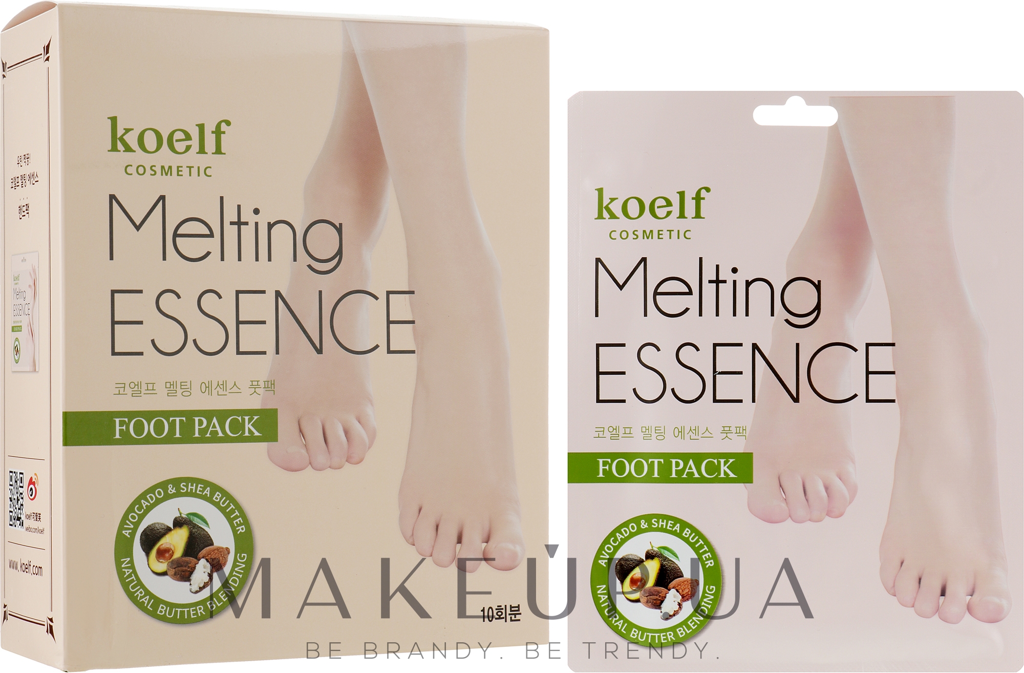 Маска для ног - Petitfee & Koelf Melting Essence Foot Pack — фото 10шт