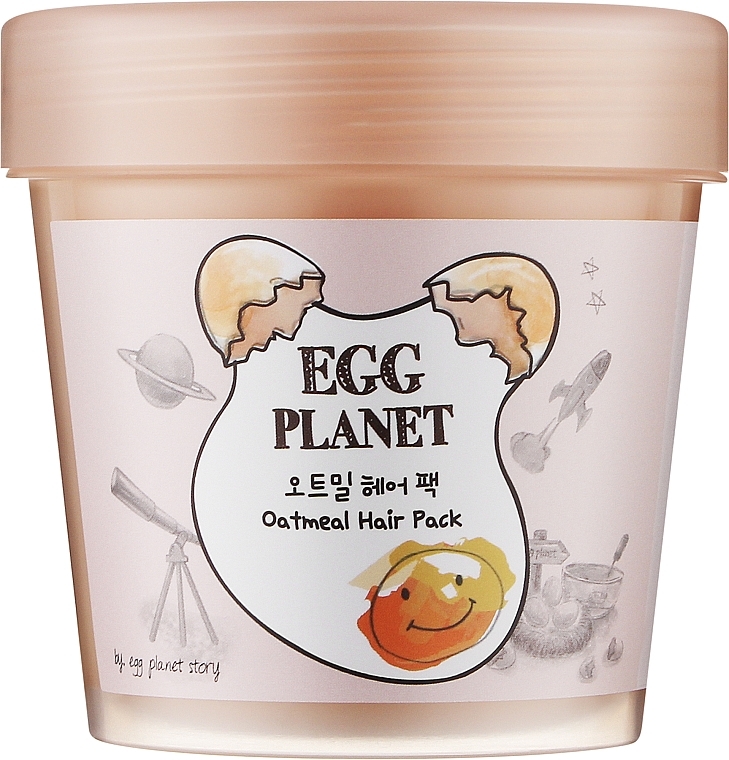 Маска для волосся з екстрактом вівсяних пластівців - Daeng Gi Meo Ri Egg Planet Oatmeal Hair Pack — фото N1