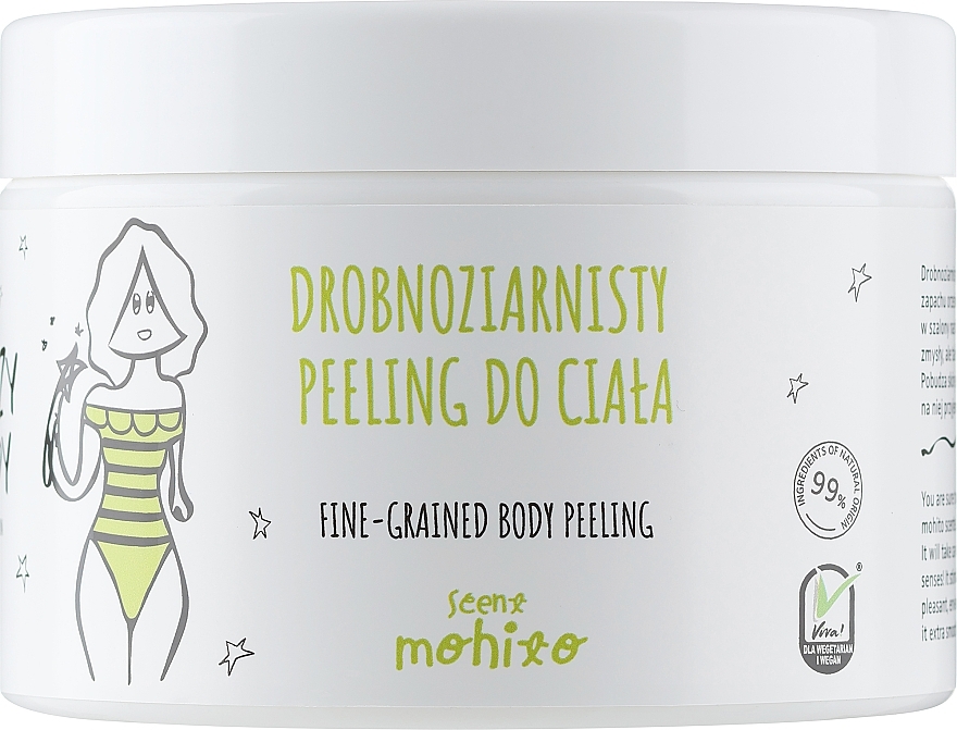 Скраб для тела мелкозернистый "Мохито" - HiSkin Crazy Body Fine Grained Body Scrub Mohito — фото N2