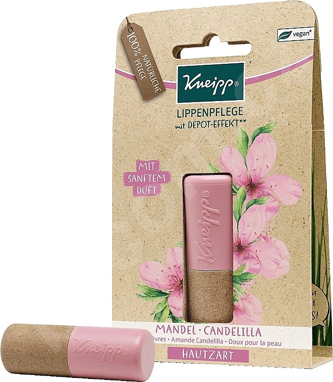 Бальзам для губ "Мигдаль і канделильський віск" - Kneipp Almond & Candelilla Sensitive Lip Care
