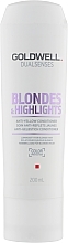 УЦЕНКА Кондиционер против желтизны для осветленных волос - Goldwell Dualsenses Blondes&Highlights Anti-Yellow Conditioner * — фото N2