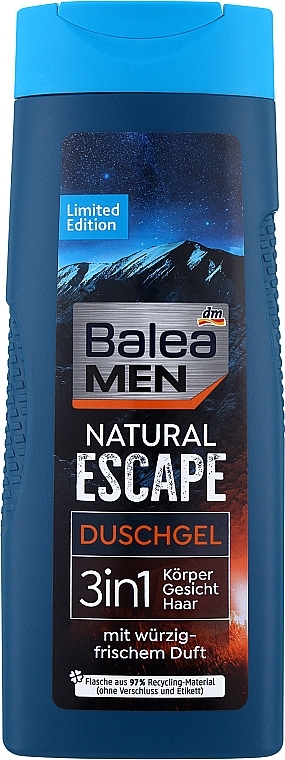 Гель-шампунь для душа 3 в 1 - Balea Men Natural Escape Balea — фото N1