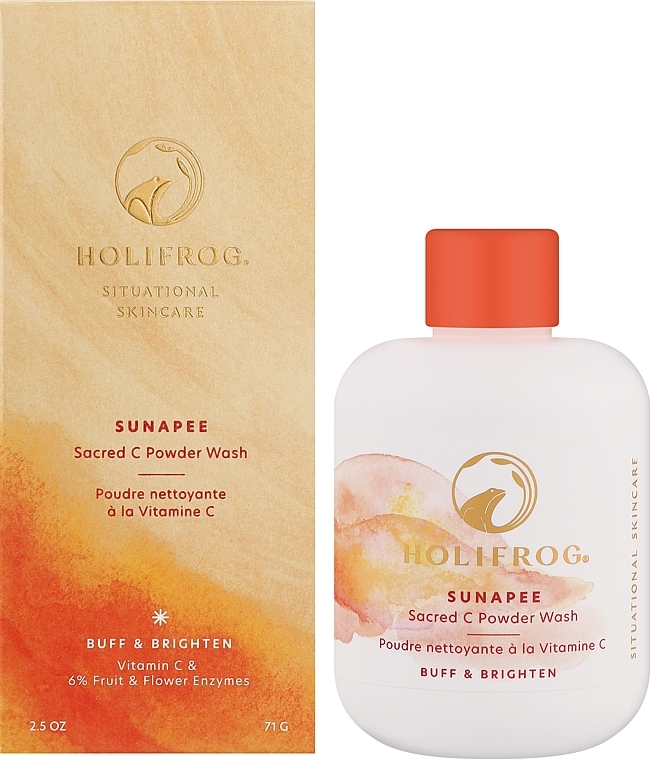 Энзимная осветляющая пудра для умывания - HoliFrog Sunapee Sacred-C Brightening Powder Wash — фото N2