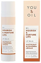 Духи, Парфюмерия, косметика Бальзам для губ "Питание и уход" - You & Oil Nourish & Nurture Lip Balm