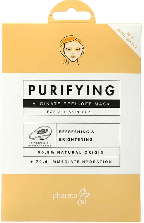Альгінатна маска для обличчя "Очищення" - Pharma Oil Purifying Alginate Mask — фото N1